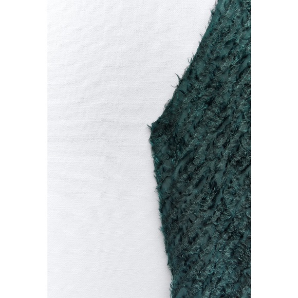 ZARA HALTER DRESS WITH FRINGE - Picture 10 of 13